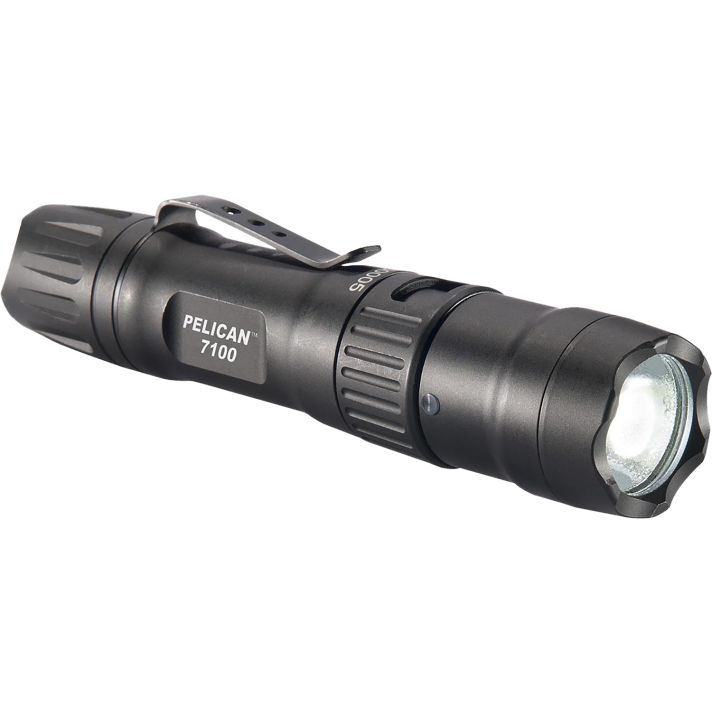 Pelican 7100 Tactical FlashlightBlack Anodized 33/348/695 Lumens White LED