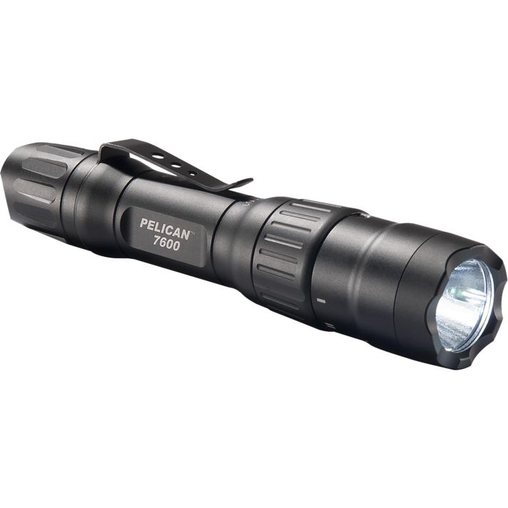 Pelican 7600 Tactical FlashlightBlack Anodized37/479/944 Lumens White/Red/Green LED
