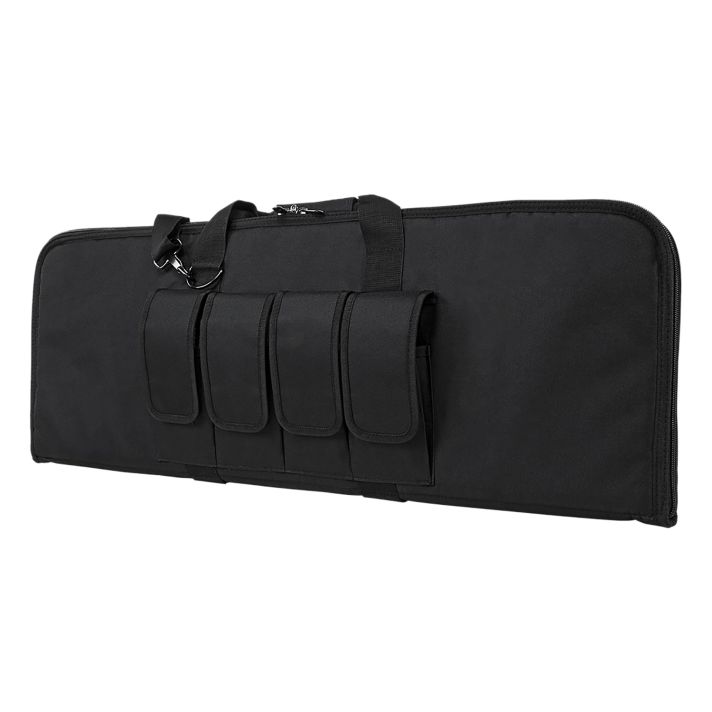 NcStar CVCP2960B36 VISM Carbine Case Black PVC Nylon w/ Lockable Zippers Pockets & Padded Carry Handle