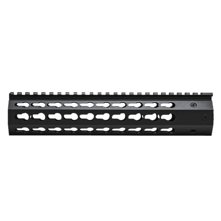 NcStar VMARFFKMC Keymod HandguardFree-Floating Aluminum Black Anodized 10" for AR-15, M4