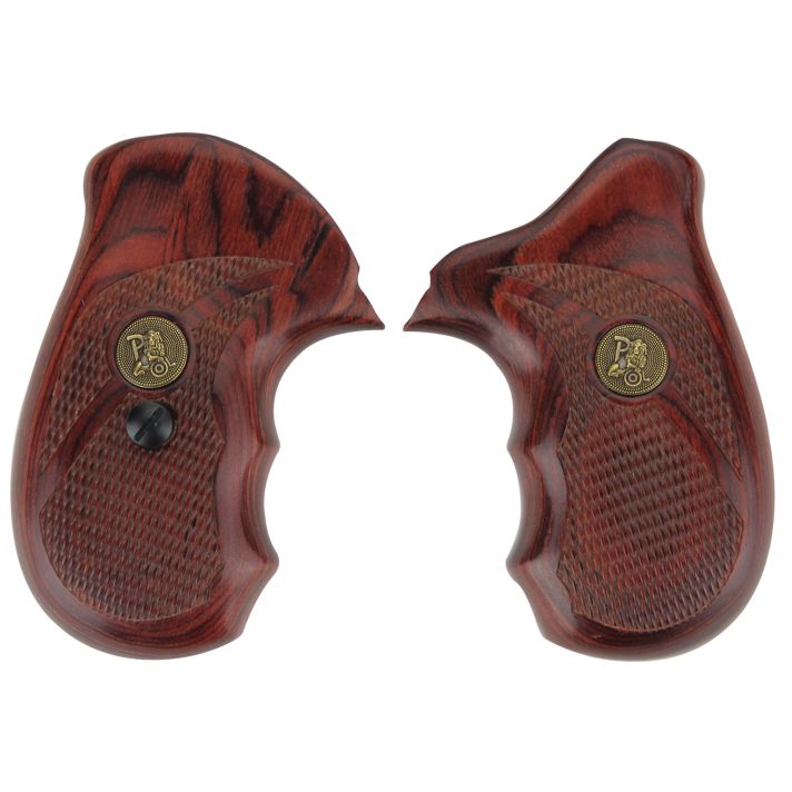 Pachmayr 63080 Renegade Grip Checkered Rosewood Laminate with Finger Grooves for Taurus 85