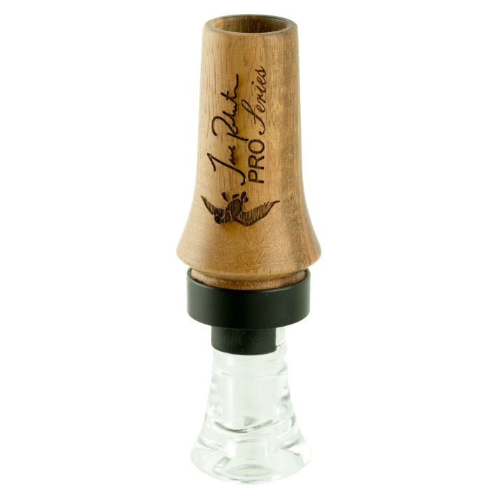 Duck Commander DCPROTW Jase Pro SeriesDouble Reed Mallard Hen Sounds Attracts Ducks Natural Tigerwood