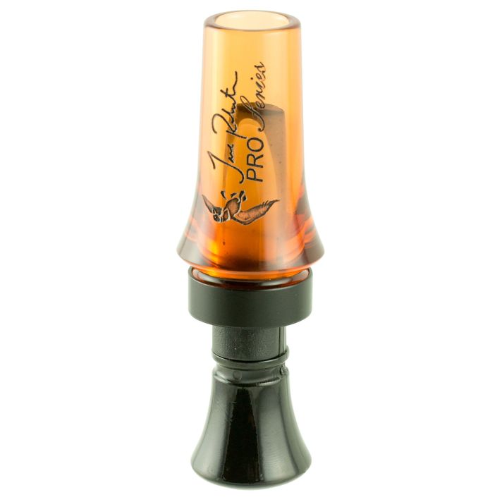 Duck Commander DCPROAO Jase Pro SeriesOpen Call Double Reed Mallard Hen Sounds Attracts Ducks Orange Acrylic