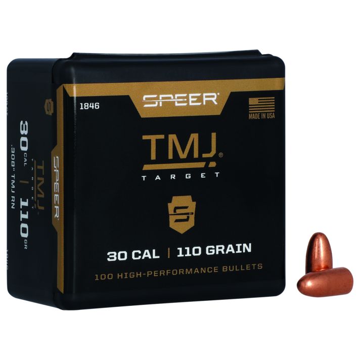 Speer 1846 TMJ30Cal 110gr Total Metal Jacket Round Nose 100 Per Box/5 Case