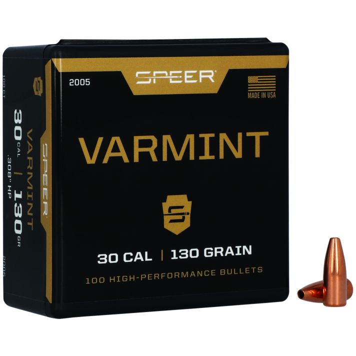 Speer 2005 Varmint30Cal 130gr Jacketed Hollow Point 100 Per Box/5 Case