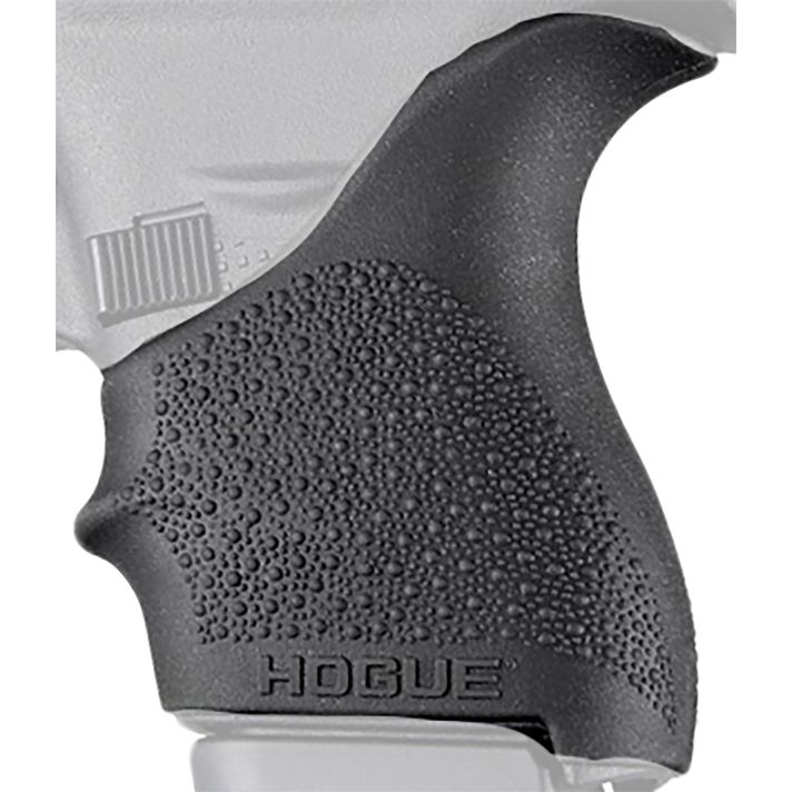 Hogue 18200 HandAll Beavertail Grip Sleeve Textured Black Rubber for Glock 42, 43