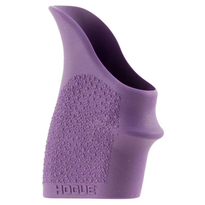 Hogue 18406 HandAll Beavertail Grip Sleeve Textured Purple Rubber for Glock 26, S&W M&P Shield, Ruger LC9