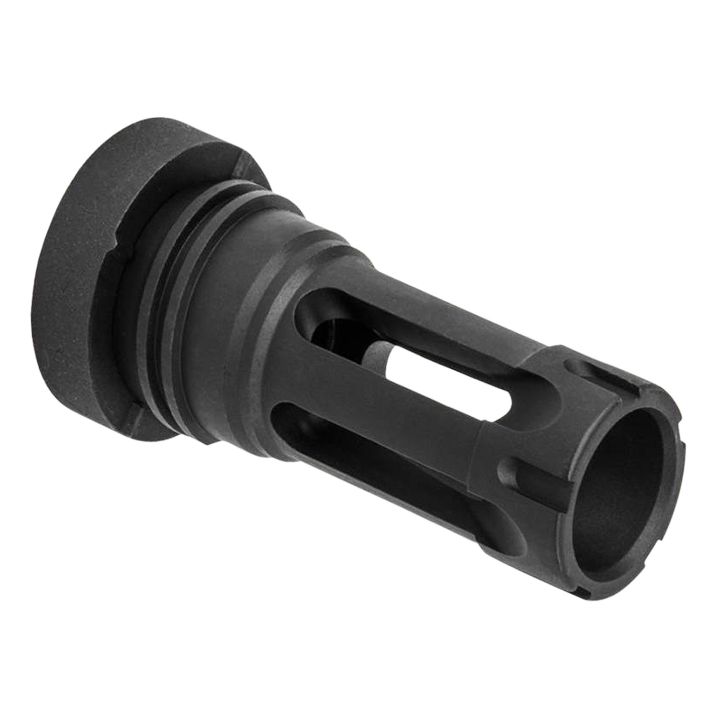 Yankee Hill 430224A Phantom Q.D. Flash Hider Black Steel with 5/8"-24 tpi Threads, Aggressive Teeth & Dust Enclosure for 30 Cal AR-Platform