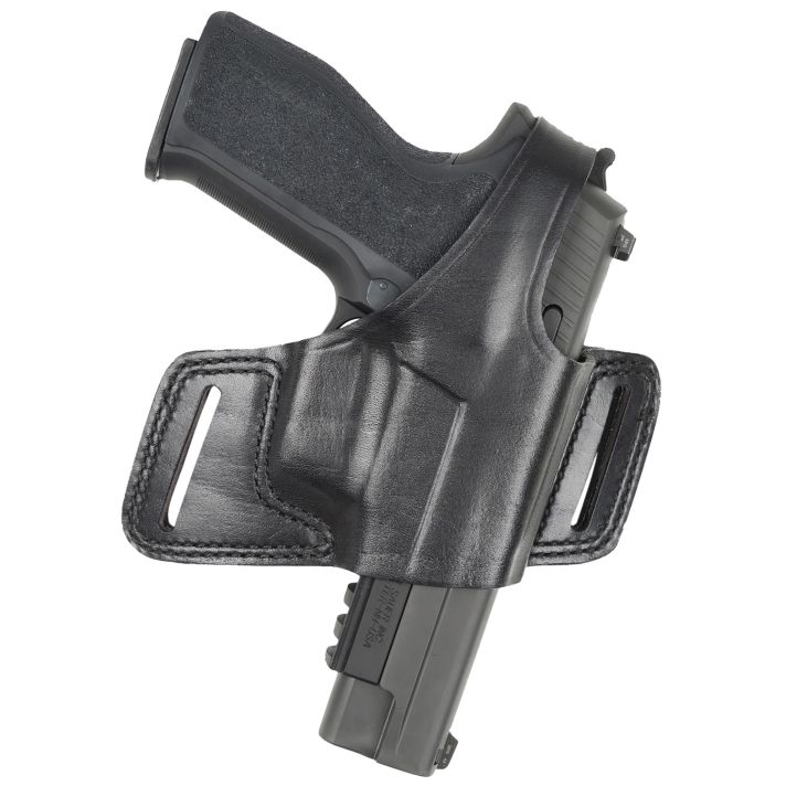 Bianchi 15706 Black WidowOWB Size 01 Black Leather Belt Slide Fits S&W J Frame Fits Taurus 85 Fits Charter Arms Undercover Right Hand
