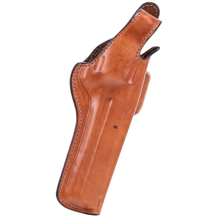 Bianchi 10237 5BHL ThumbsnapOWB Size 06 Tan Leather Belt Loop Fits Ruger GP100/Colt King Python Right Hand