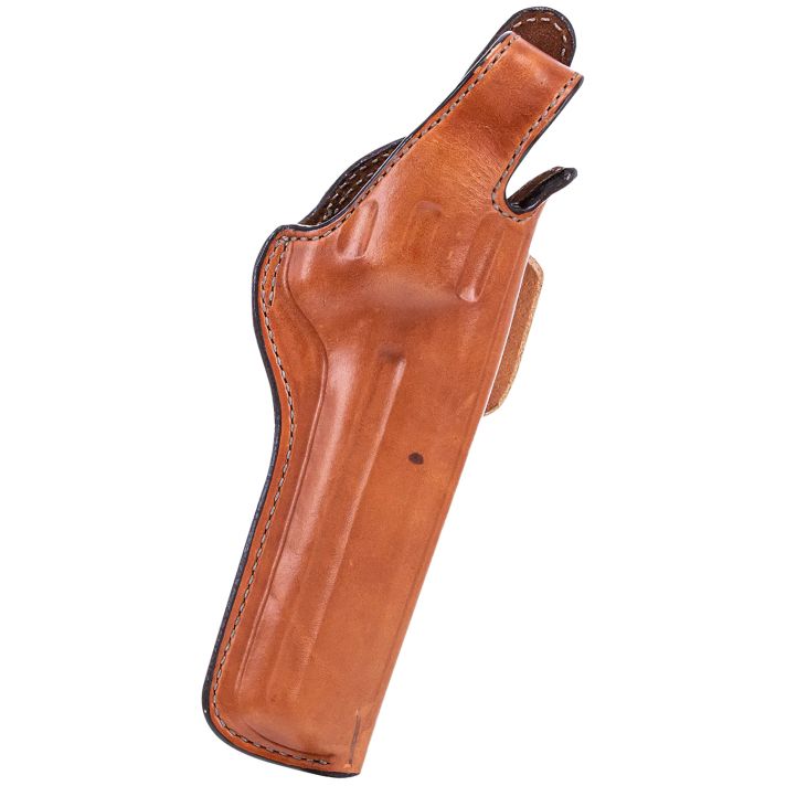 Bianchi 10309 5BHL ThumbsnapOWB Size 08 Tan Leather Belt Loop Fits S&W N Frame/Colt Anaconda 4" Barrel Right Hand
