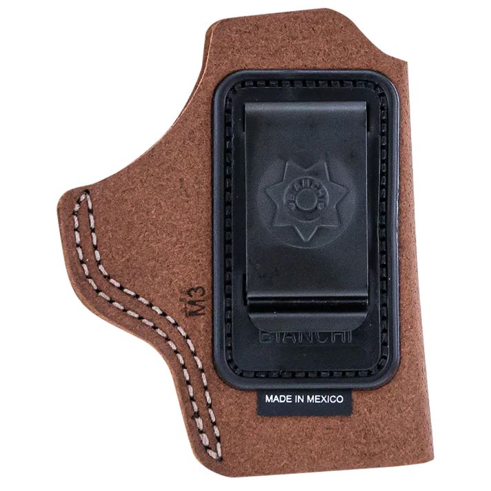 Bianchi 10376 6CIWB Tan Leather Belt Clip Fits 2-3" Barrels Ruger/Colt/S&W K Frame Right Hand