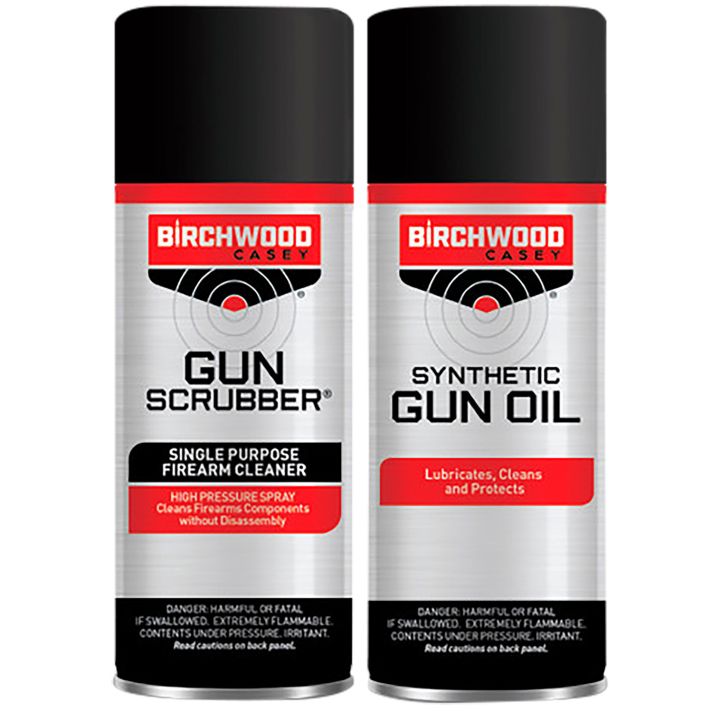 Birchwood Casey 33329 Gun Scrubber & Synthetic Gun Oil Combo Pack 1.25 oz Aerosol 2 Pack