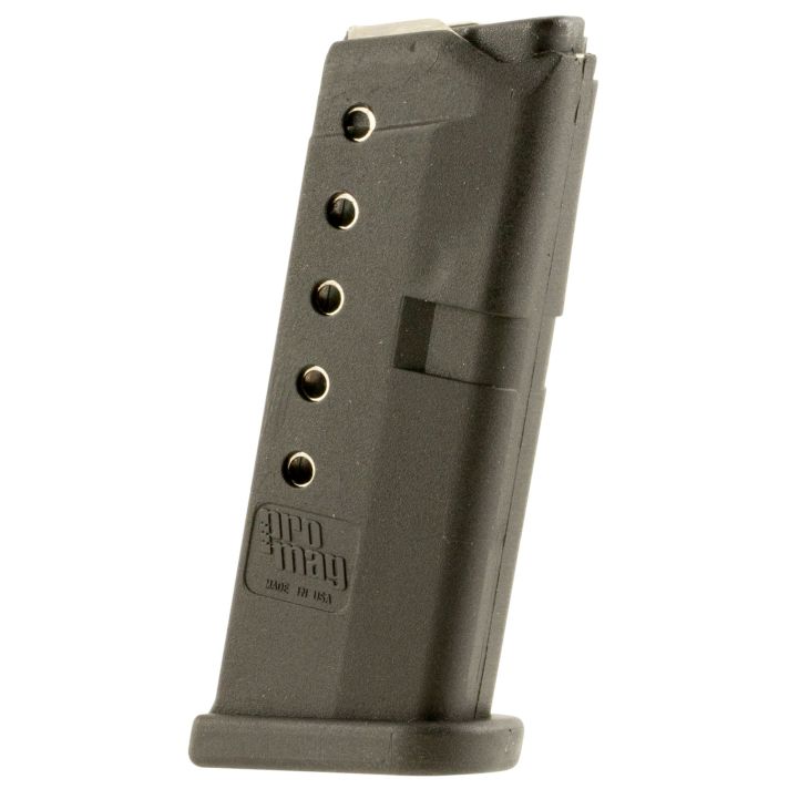ProMag GLK10 Standard6rd 380 ACP Compatible w/ Glock 42 Black DuPont Zytel Polymer
