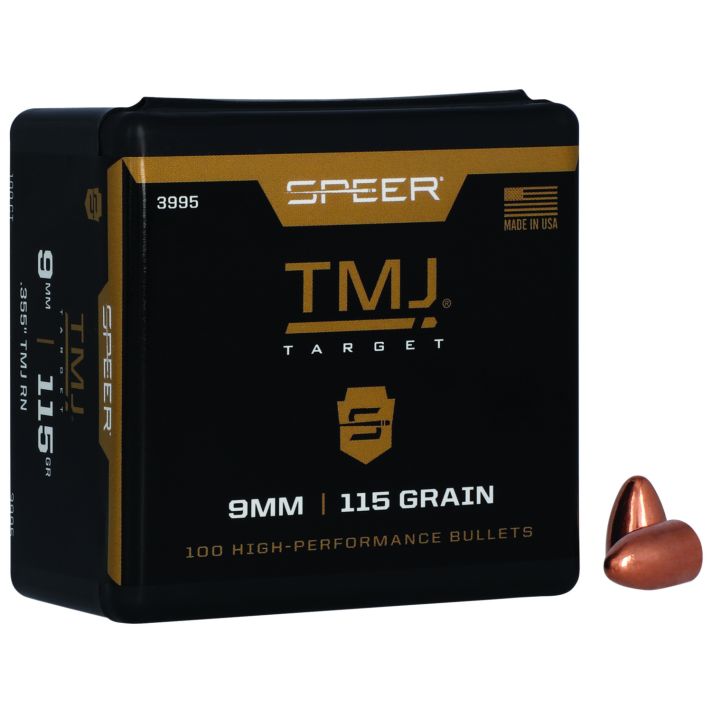 Speer 3995 TMJ9mm 115gr Total Metal Jacket 100 Per Box/5 Case