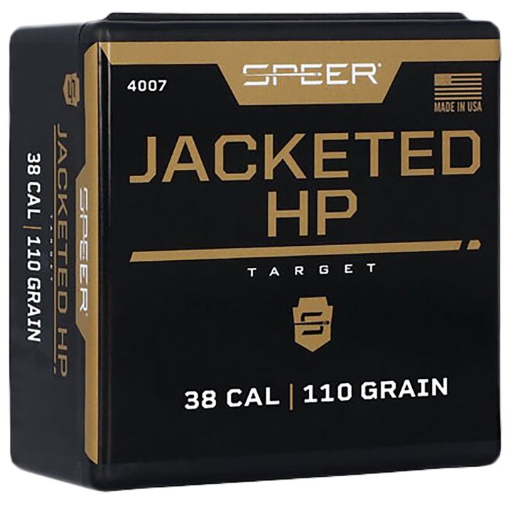 Speer 4007 Handgun38Cal 110gr Jacketed Hollow Point 100 Per Box/5 Case