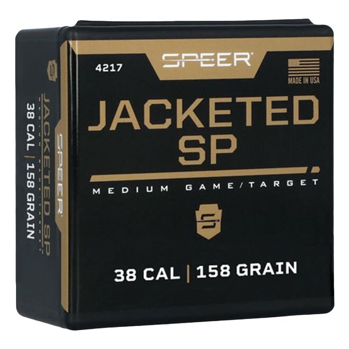 Speer 4217 Handgun38Cal 158gr Jacketed Soft Point 100 Per Box/5 Case