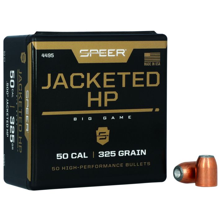 Speer 4495 Handgun50Cal 325gr Jacketed Hollow Point 50 Per Box/5 Case