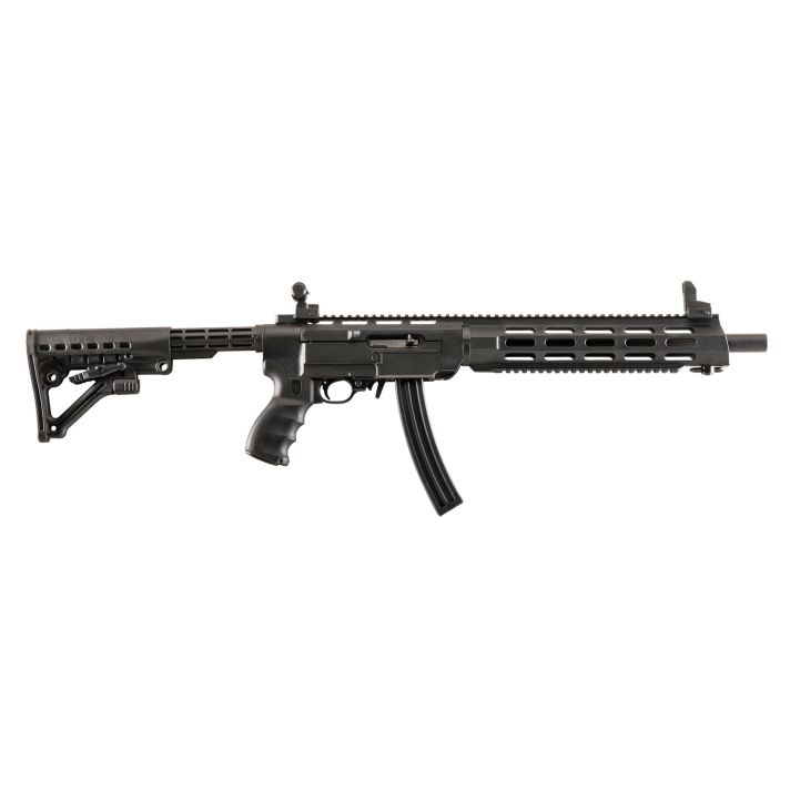 Archangel AA556REX AR-15 Style Conversion Stock Black Synthetic 6 Position with Rail for Ruger 10/22