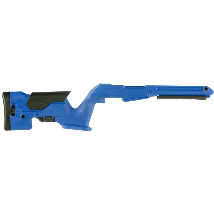 Archangel AAP1022BB Precision StockBullseye Blue Synthetic Fixed with Adjustable Cheek Riser for Ruger 10/22 Ambidextrous Hand