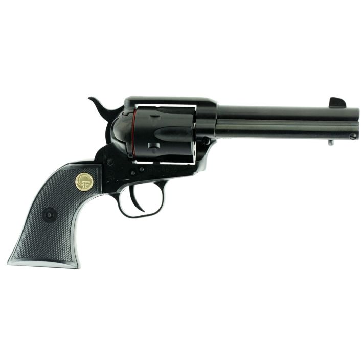 Chiappa Firearms CF340261 SAA 1873Medium Frame 17 HMR 6 Shot, 4.75" Blued Steel Barrel, Blued Steel Frame, Blued Cylinder, Black Plastic Grip, Exposed Hammer