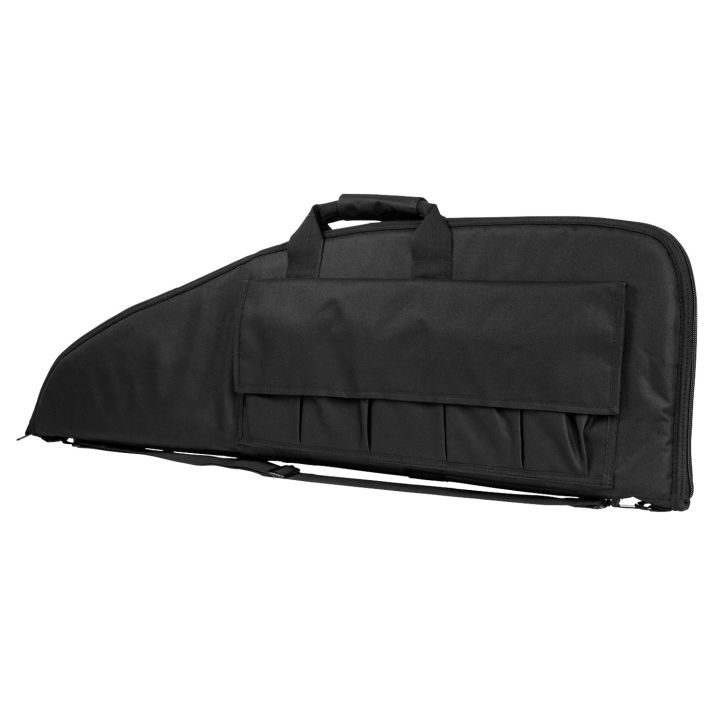 NcStar CV290738 VISM Rifle Case w/ Double Zippers ID Holder Foam Padding & Black Finish