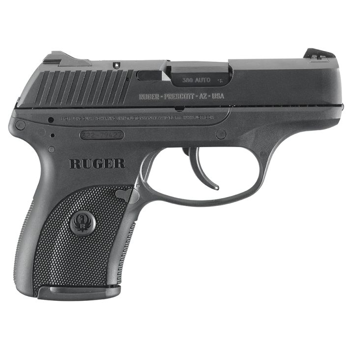 Ruger 3253 LC380 *CA Compliant 380 ACP 7+1 3.12" Black Steel Barrel, Black Oxide Serrated Steel Slide, Black Polymer Frame, Black Polymer Grip, Right Hand