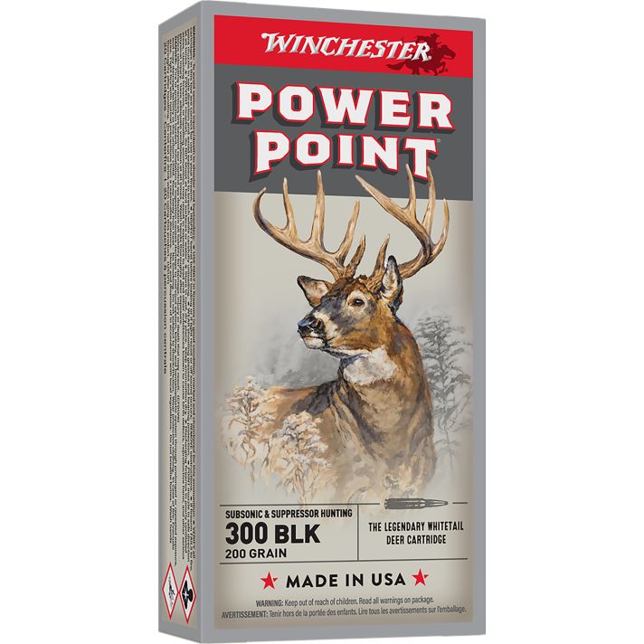 Winchester Ammo X300BLKX Super X300Blackout 200gr Power Point Subsonic 20 Per Box/10 Case