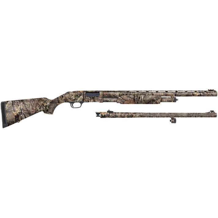 Mossberg 53270 500 Combo Turkey/Deer 12 Gauge 5+1 3" 24" Vent Rib/24" Slugster Barrels, Dual Extractors, Overall Mossy Oak Break-Up Country, Synthetic Stock, Includes XX-Full Choke