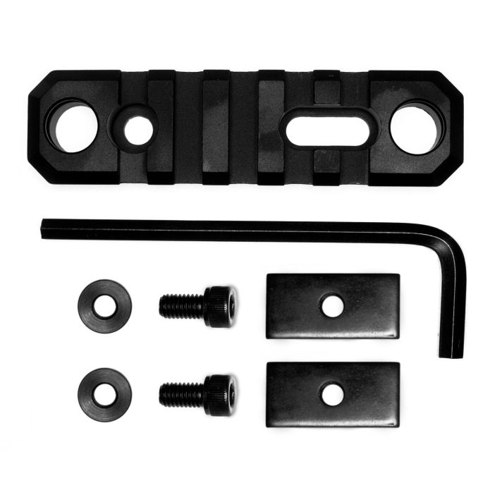 GrovTec US Inc GTSW192 3.1 Inch 5 Slot with Push Button Bases Stock ARBlack Anodized