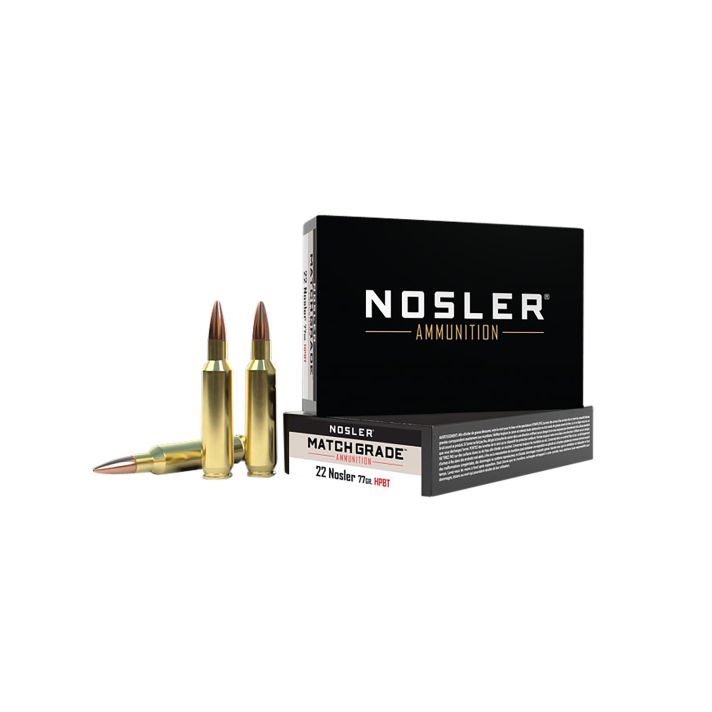 Nosler 60016 Match Grade22Nosler 77gr Custom Competition Hollow Point Boat Tail 20 Per Box/10 Case
