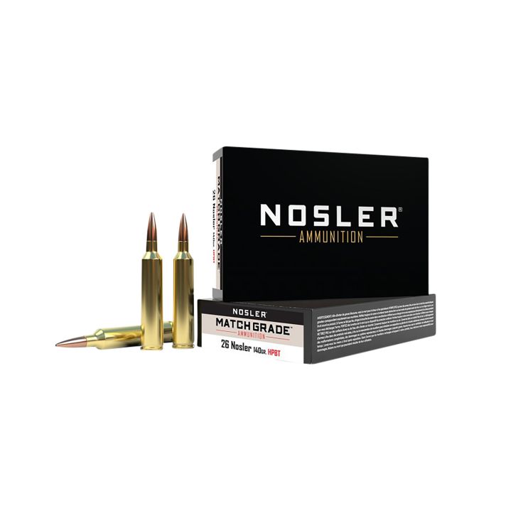 Nosler 51288 Match Grade26Nosler 140gr Custom Competition Hollow Point Boat Tail 20 Per Box/10 Case