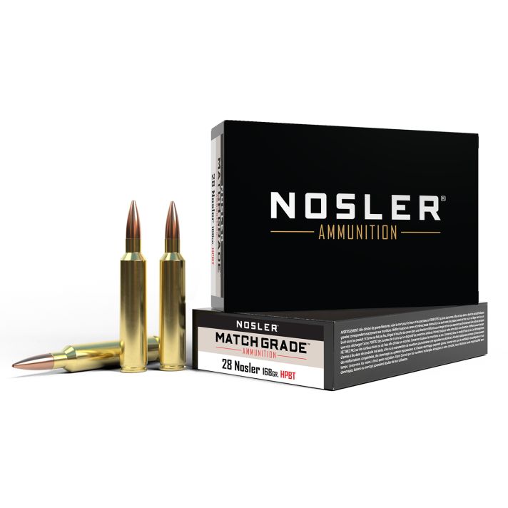 Nosler 51287 Match Grade28Nosler 168gr Custom Competition Hollow Point Boat Tail 20 Per Box/10 Case