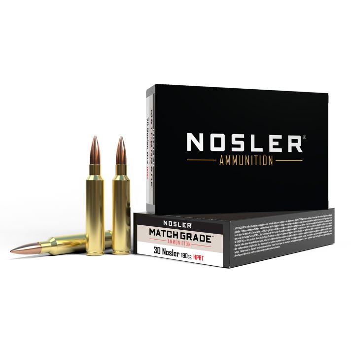 Nosler 60029 Match Grade30Nosler 190gr Custom Competition Hollow Point Boat Tail 20 Per Box/10 Case