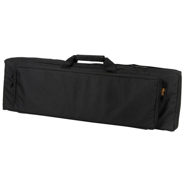 US PeaceKeeper P30042 RAT Case Water Resistant Black 600D Polyester w/ Padding Adjustable Straps Air Vents & Front Pocket w/ Triple Mag Pouch