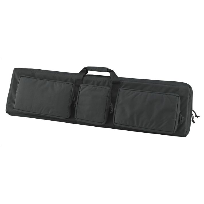 US PeaceKeeper P30049 3-Gun Case Water Resistant Black 600D Polyester w/ 3 Padded Pockets Zippered Handgun Case Webbing System & Thick Padding