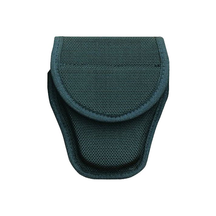 Bianchi 17390 7300 Covered Handcuff Case Standard Linked Handcuffs Accumold Black Basketweave 2.25" Hook & Loop