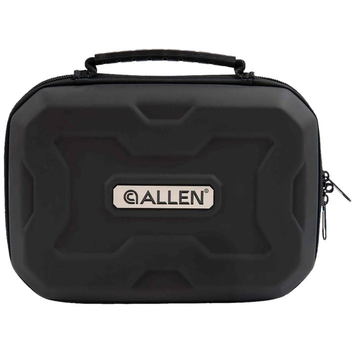 Allen 829 EXOHandgun Case Black Polymer, Molded Carry Handle, Egg Crate Foam & Lockable Zippers 9" x 6.25" Interior Dimensions