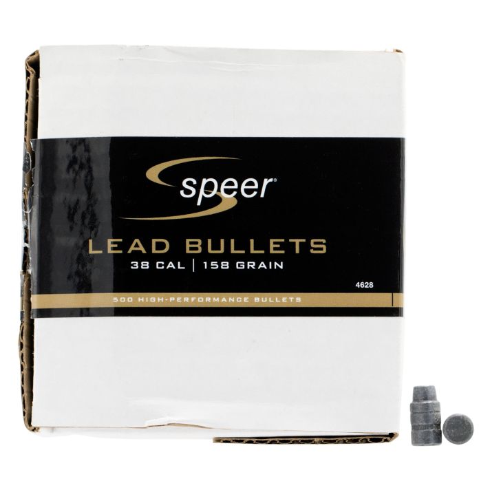 Speer 4628 Handgun38Cal 158gr Lead Semi Wad Cutter Hollow Point 500 Per Box/1 Case