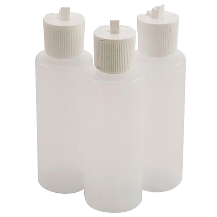 Tipton 197624 Flip Top Solvent Bottles 4 oz Plastic 3 Per Pkg