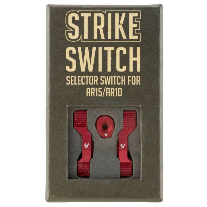 Strike ARSSSRED Strike Switch 60/90 Degree Red Aluminum AR-Platform Ambidextrous