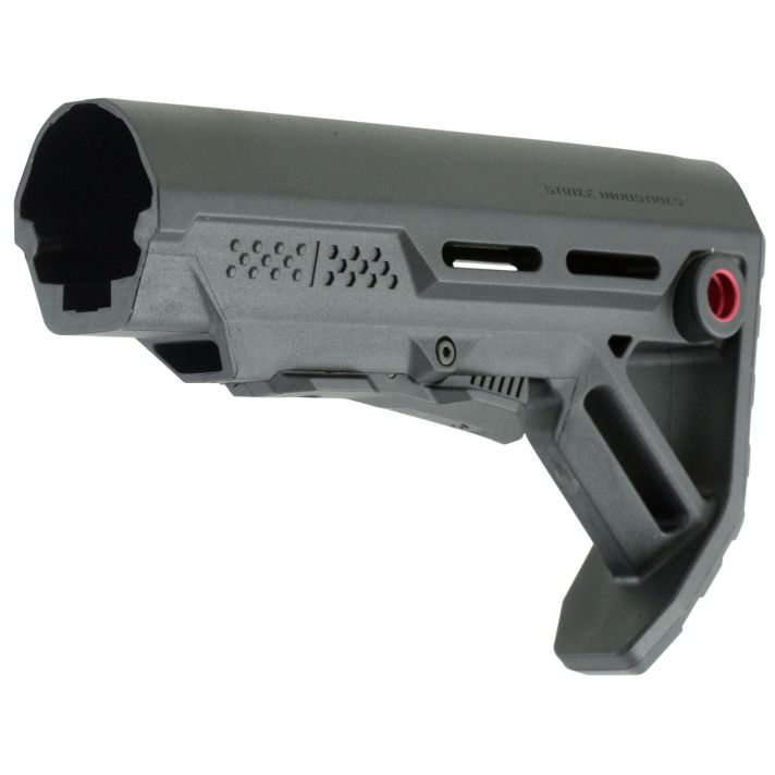Strike STRIKEESMOD MOD1 Mil-Spec Red Accent Black Synthetic for AR-15, M16