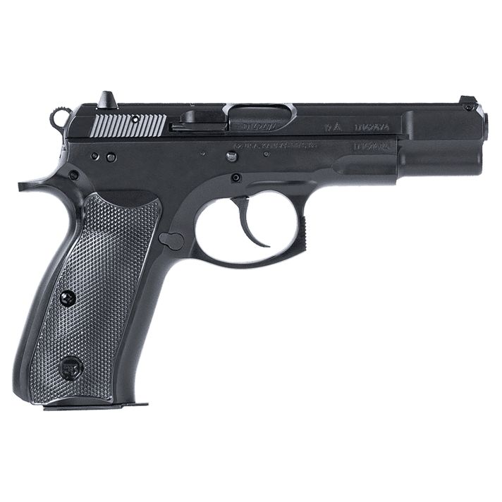 CZ-USA 01130 CZ 75 BD 9mm Luger 10+1 4.60" Black Steel Barrel, Black Serrated Steel Slide, Black Polycoat Steel Frame w/Beavertail, Black Plastic Grip