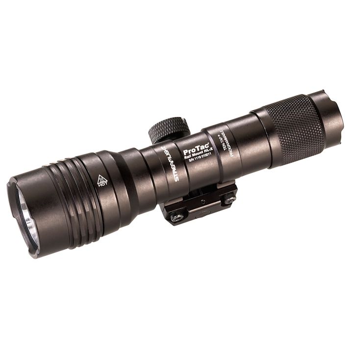 Streamlight 88066 ProTac HL-X Rail Mount Black Anodized Aluminum, 60/1000 Lumens, White LED, 447 Meters Beam, Picatinny Rail Mount