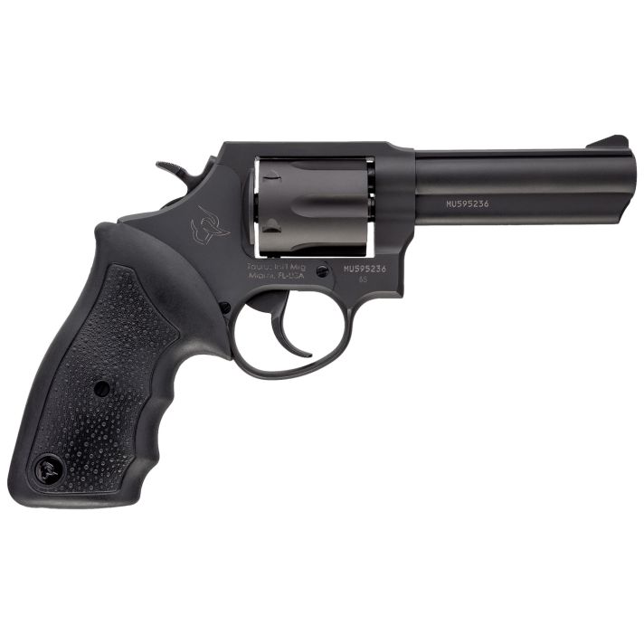 Taurus 2650041 6538 Special +P or 357 Mag 6 Shot 4" Barrel, Overall Matte Black Oxide Finish Steel, Finger Grooved Black Rubber Grip, Fixed Sights