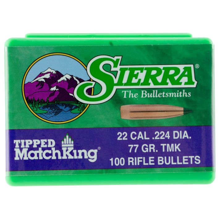 Sierra 7177 Tipped MatchKing22Cal 77gr Tipped MatchKing 100/Box