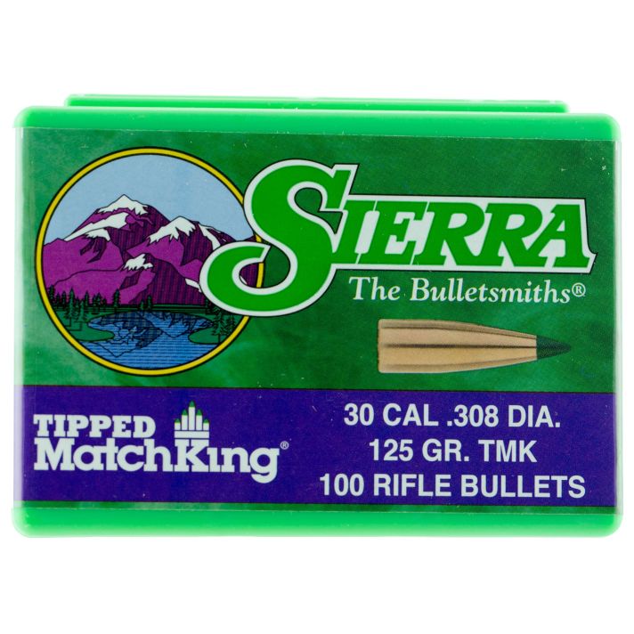 Sierra 7725 Tipped MatchKing30Cal 125gr Tipped MatchKin 100/Box