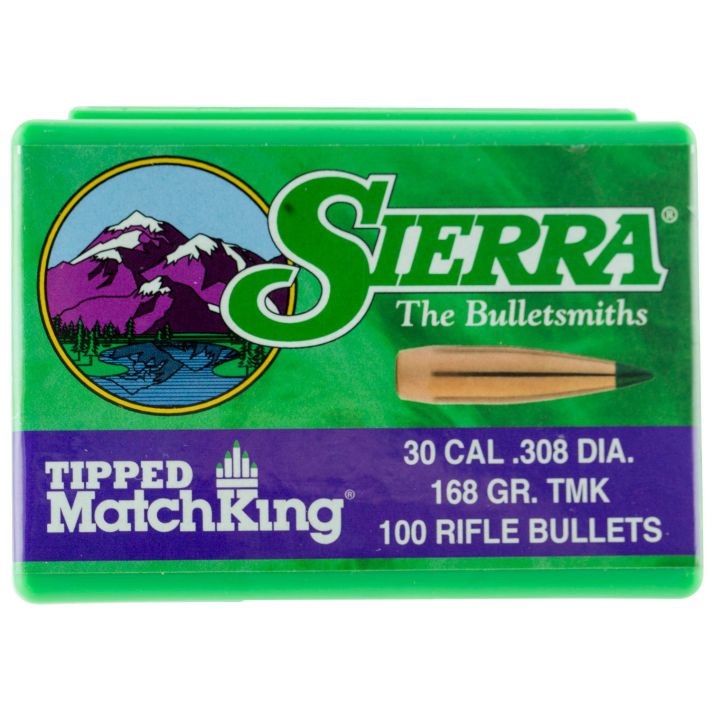 Sierra 7768 Tipped MatchKing30Cal 168gr Tipped MatchKing 100/Box