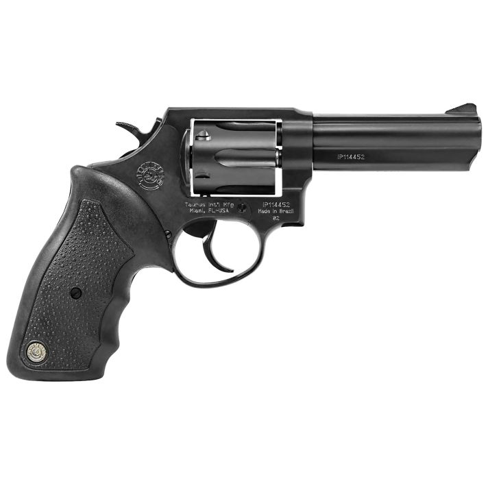 Taurus 2820041 8238 Special +P 6 Shot 4" Barrel, Overall Matte Black Oxide Finish Steel, Finger Grooved Black Rubber Grip, Fixed Sights