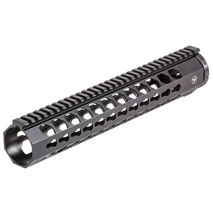 Firefield FF34051 Edge Handguard 12" Keymod Style Made of 6061-T6 Aluminum with Black Matte Finish for AR-15
